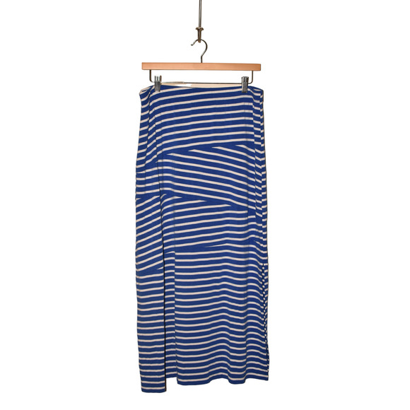CHICO'S‎ $79 Tinley Blue & White Striped Maxi Skirt Chico's 1 / US Medium - Picture 3 of 4